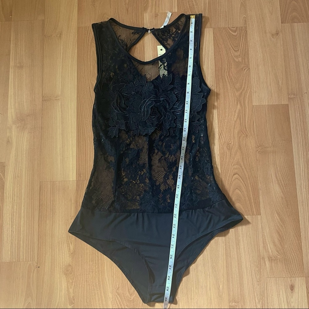 💗LOVE NATION💗-BLACK LACE BODYSUIT - Picture 6 of 10